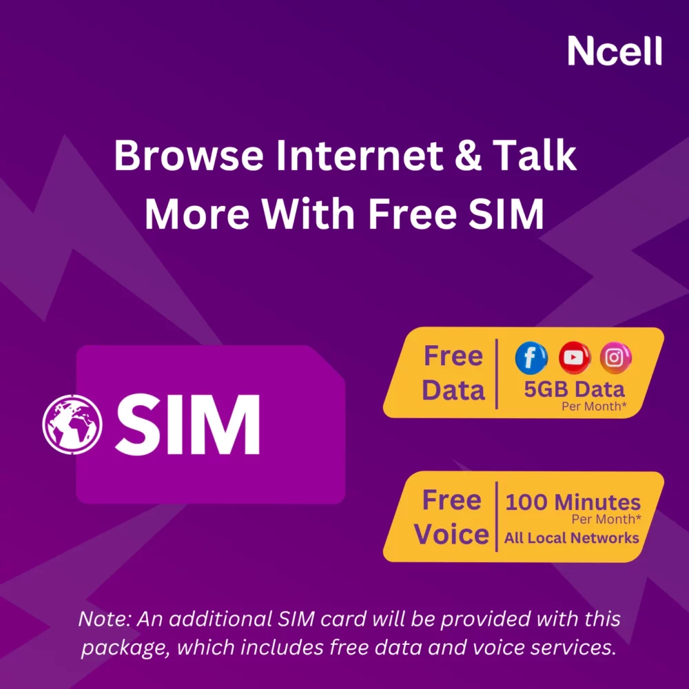 Ncell Half Yearly Package & Free Earbuds